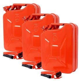 20 Liter (5 Gallon) Jerry Fuel Can with Flexible Spout, Portable Jerry Cans Fuel Tank Steel Fuel Can, Fuels Gasoline Cars, Trucks, Equipment