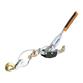 VEVOR Come Along Winch, 5 Ton (11,023 lbs) Pulling Capacity, 11.5 ft Steel Cable, 3 Hooks, Heavy Duty Ratchet Power Puller Tool with Dual Gears