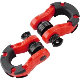 VEVOR 3/4" D-Ring Shackle, 2 Pack Alloy Steel Shackles 66139 lbs (30 Ton) Break Strength with 7/8" Screw Pin, Isolators & Washers