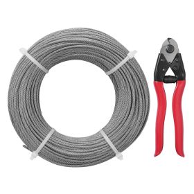 VEVOR T316 Deck Railing Cable, 1/8" Stainless Steel Wire Rope 300 ft with Cutter Kit