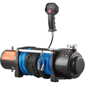 VEVOR Electric Winch, 12V 8000 lb Load Capacity Nylon Rope Winch