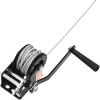 VEVOR Hand Winch, 800 lbs Pulling Capacity, Boat Trailer Winch Heavy Duty Rope Crank with 33 ft Steel Wire Cable and Two-Way Ratchet