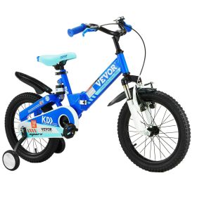 VEVOR Folding Toddler Balance Bike, 16" High-Carbon Steel Kids Bike with Adjustable Seat & Handlebar, Inflatable Tires