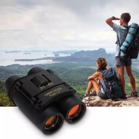 Binoculars 30x60 Zoom Travel Compact Folding Telescope Hunting Day Night Outdoor Small Pocket Binoculars Compact Adults