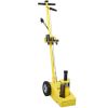 22 Ton Hydraulic Floor Jack Air-Operated Axle Bottle Jack with (4) Extension Saddle Set Built-in Wheels,Yellow