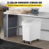 VEVOR 21 Gallon Ingredient Bin with Scoop 400 Cup Ingredient Bin with Sliding Lid Commercial Food Storage for Kitchen