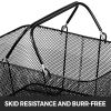 VEVOR 12PCS Shopping Baskets with Handles, Black Metal Shopping Basket, Portable Wire Shopping Basket