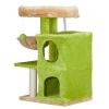 33 inch Cat Tree Cat Tower for Indoor Cats, Cat Activity Center Play House with Large Padded Perch, Hammock, 2-Tiered Condo