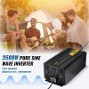 VEVOR Pure Sine Wave Inverter 3500 Watt Power Inverter, DC 12V to AC 120V Car Inverter