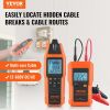 VEVOR Underground Cable Locator, 3 FT Max. Detection Depth, 12 to 600V (NVC) Wire Tracer Break Detector Finder