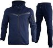 Mens 2 Piece Tracksuit Full Zip Up Hoodies Outfits Sweatsuit Athletic Suits Sports Jogging Track Suits for Men Set