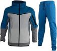 Mens 2 Piece Tracksuit Full Zip Up Hoodies Outfits Sweatsuit Athletic Suits Sports Jogging Track Suits for Men Set