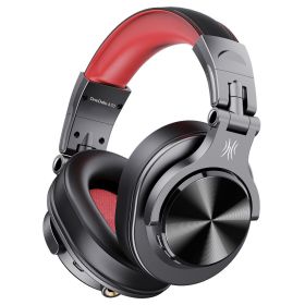 A70 Bluetooth 5.2 Headphones Stereo Over Ear Wireless Headset Professional Recording Studio Monitor DJ Headphones (Ships From: China, Color: Red)