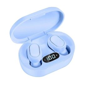 E7S Wireless Headphones 5.0 Bluetooth Earphones HIFI Lossless Sound Headsets Sport Mini TWS Earbuds For Smartphones (Color: Blue)