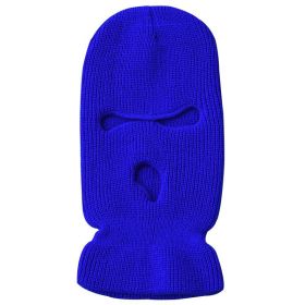 Army Tactical Mask 3 Hole Full Face Mask Ski Mask Winter Cap Balaclava Motorbike Motorcycle Helmet Full Helmet (Color: royal blue Balaclava)