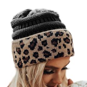 Warm Balaclava Women Knitted Hat Scarf Caps Neck Warmer Winter Hats For Men Women Skullies Beanies Warm Fleece Cap (Color: E3)