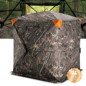 VEVOR Hunting Blind, 270° See Through Ground Blind, 1-2 Person Pop Up Deer Blind for Hunting with Carrying Bag, Portable Resilient Hunting Tent (Product Classification: Perspective Style, Item Size: 55 inch)