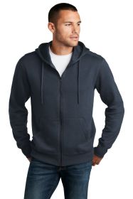 District Perfect Weight Fleece Full-Zip Hoodie DT1103 (Color: New Navy, size: M)