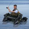 Portable Fishing Boat with 3 Detachable Storage Boxes