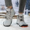 New men's and women's five-finger outdoor cotton shoes high top winter snow boots plush warm men's cotton shoes 36-47