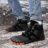 New men's and women's five-finger outdoor cotton shoes high top winter snow boots plush warm men's cotton shoes 36-47