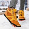 New men's and women's five-finger outdoor cotton shoes high top winter snow boots plush warm men's cotton shoes 36-47