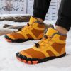 New men's and women's five-finger outdoor cotton shoes high top winter snow boots plush warm men's cotton shoes 36-47